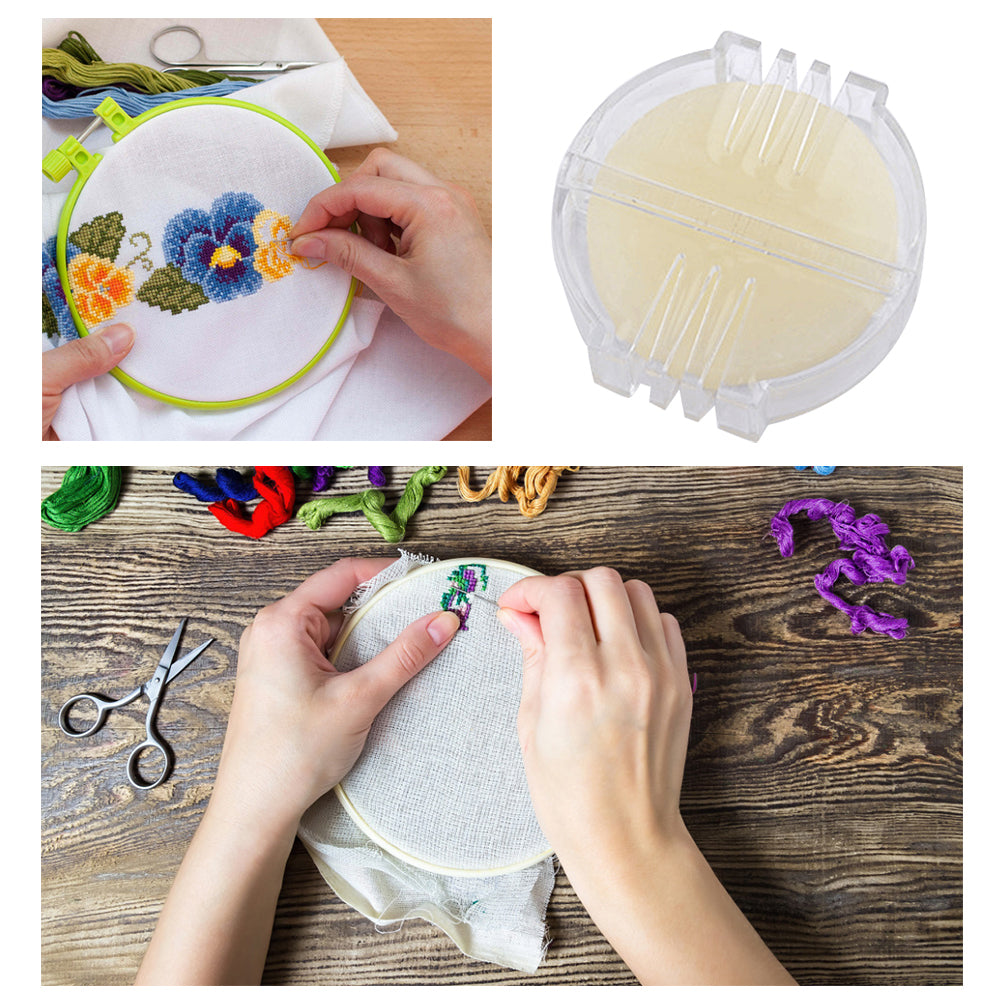 2PCS Sewing Thread Beeswax with Box Strengthening Line Embroidery Wax 5x5x1.4CM