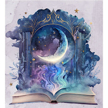 Load image into Gallery viewer, Huancan - Moon On Book - 60*65CM 11CT 3 Stamped Cross Stitch
