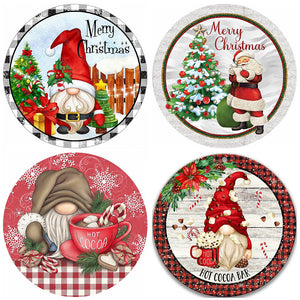 4PCS Gnome 30*30CM(Canvas) Full Round Drill Diamond Painting