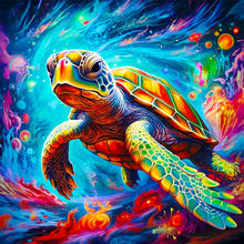 Load image into Gallery viewer, 4PCS Frog, Dolphin, Turtle, Crocodile 30*30CM(Canvas) Full Round Drill Diamond Painting
