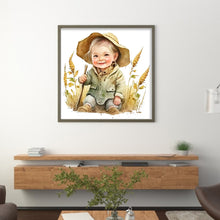 Load image into Gallery viewer, Huancan - Farm Baby - 25*25CM 18CT 2 Stamped Cross Stitch
