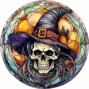 4PCS Horror Halloween 30*30CM(Canvas) Full Round Drill Diamond Painting
