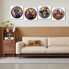 Load image into Gallery viewer, 4PCS Horror Halloween 30*30CM(Canvas) Full Round Drill Diamond Painting
