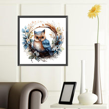 Load image into Gallery viewer, Animals In A Wreath 40*40CM(Canvas) Full Round Drill Diamond Painting
