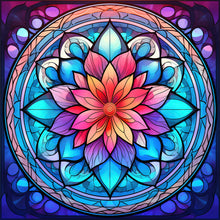 Load image into Gallery viewer, 4PCS Mandala Glass Painting 30*30CM(Canvas) Full Round Drill Diamond Painting
