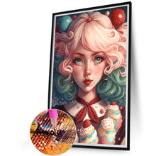 Load image into Gallery viewer, Ice Cream Girl 40*60CM(Picture) Full Round Drill Diamond Painting
