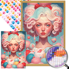 Load image into Gallery viewer, Ice Cream Girl 40*60CM(Picture) Full Round Drill Diamond Painting
