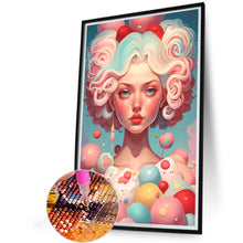 Load image into Gallery viewer, Ice Cream Girl 40*60CM(Picture) Full Round Drill Diamond Painting
