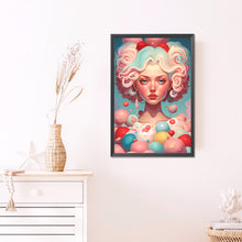 Load image into Gallery viewer, Ice Cream Girl 40*60CM(Picture) Full Round Drill Diamond Painting
