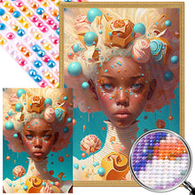 Load image into Gallery viewer, Ice Cream Girl 40*60CM(Picture) Full Round Drill Diamond Painting
