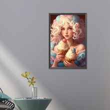 Load image into Gallery viewer, Ice Cream Girl 40*60CM(Picture) Full Round Drill Diamond Painting

