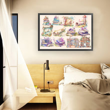 Load image into Gallery viewer, Yishu - Flowers And Book - 90*67CM 11CT 3 Stamped Cross Stitch
