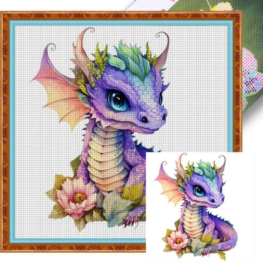 Pterosaur - Full 18CT Stamped Cross Stitch 20x20CM - Huacan