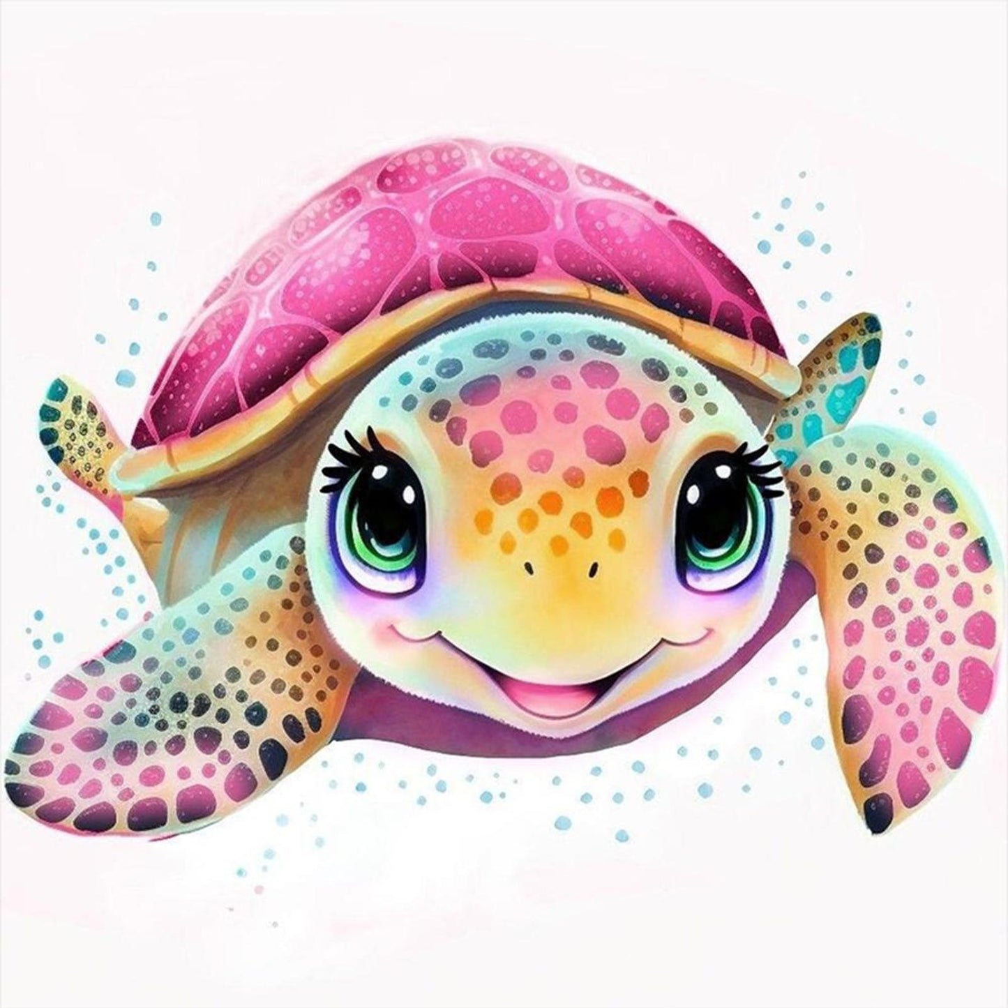 Tortoise - Full 18CT Stamped Cross Stitch 20x20CM - Huacan
