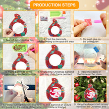 Load image into Gallery viewer, 4PCS Photo Frame Christmas Photo Frame Hanging Diamond Painting (1)
