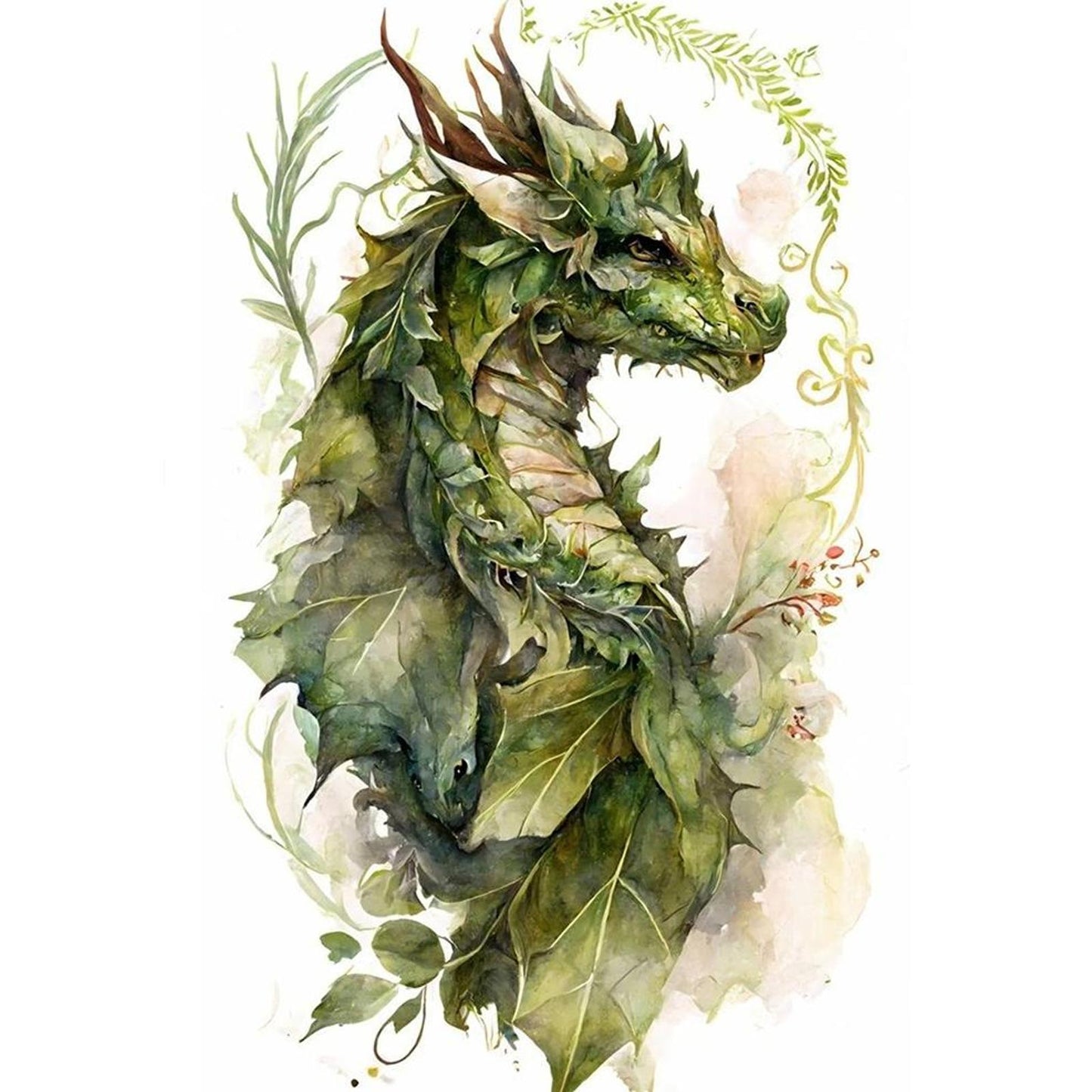 Dragon - Full 11CT Stamped Cross Stitch 50x70CM - Yishu