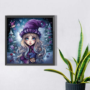 Gift Girl 40*40CM(Picture) Full Square Drill Diamond Painting