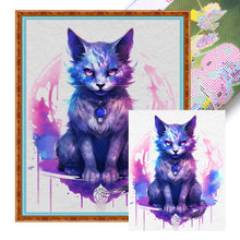 Load image into Gallery viewer, Huancan - Watercolor Cat - 50*60CM 11CT 3 Stamped Cross Stitch
