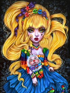 Blonde Girl 40*50CM(Canvas) Full Round Drill Diamond Painting