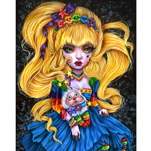 Load image into Gallery viewer, Blonde Girl 40*50CM(Canvas) Full Round Drill Diamond Painting
