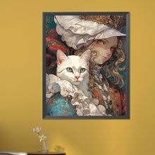 Load image into Gallery viewer, Retro Girl 40*50CM(Picture) Full Round Drill Diamond Painting
