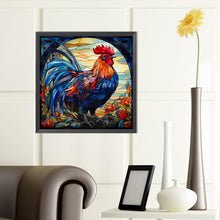 Load image into Gallery viewer, Rooster Glass Painting 40*40CM(Canvas) Full Round Drill Diamond Painting
