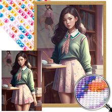 Load image into Gallery viewer, Uniform Girl 40*60CM(Picture) Full Round Drill Diamond Painting
