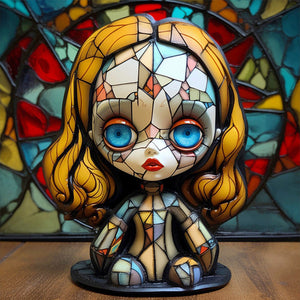 Yishu - Big-Eyed Doll - 40*40CM 11CT 3 Stamped Cross Stitch