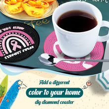Load image into Gallery viewer, 8PCS Acrylic Round Diamond Painting Coasters Kits (Pink Gnome)
