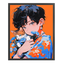 Load image into Gallery viewer, Huancan - Manga Boy - 40*50CM 11CT 3 Stamped Cross Stitch
