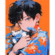 Load image into Gallery viewer, Huancan - Manga Boy - 40*50CM 11CT 3 Stamped Cross Stitch
