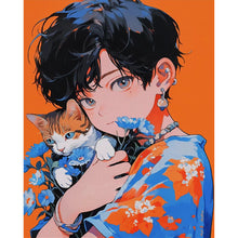 Load image into Gallery viewer, Huancan - Manga Boy - 40*50CM 11CT 3 Stamped Cross Stitch
