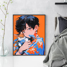 Load image into Gallery viewer, Huancan - Manga Boy - 40*50CM 11CT 3 Stamped Cross Stitch
