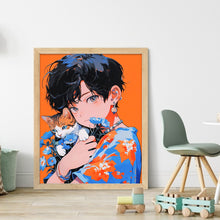 Load image into Gallery viewer, Huancan - Manga Boy - 40*50CM 11CT 3 Stamped Cross Stitch
