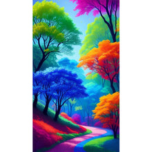Load image into Gallery viewer, Colorful Forest 40*70CM(Picture) Full Round Drill Diamond Painting
