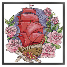Load image into Gallery viewer, Joy Sunday - Flower Journey - 27*28CM 14CT 2 Stamped Cross Stitch
