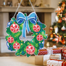 Load image into Gallery viewer, Christmas Xmas Special Shaped Full Drill Garland Crystal Painting Wreath Kit (Wreath)
