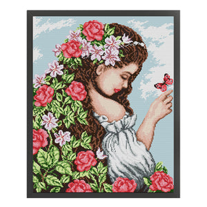 Joy Sunday - Daughter Of Spring - 41*52CM 14CT 2 Stamped Cross Stitch