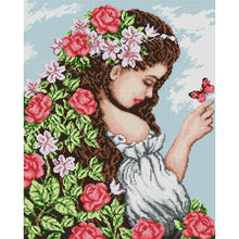 Load image into Gallery viewer, Joy Sunday - Daughter Of Spring - 41*52CM 14CT 2 Stamped Cross Stitch
