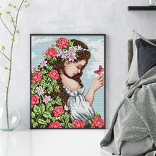 Load image into Gallery viewer, Joy Sunday - Daughter Of Spring - 41*52CM 14CT 2 Stamped Cross Stitch
