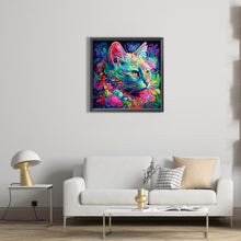 Load image into Gallery viewer, Cat 40*40CM(Picture) Full Round Drill Diamond Painting
