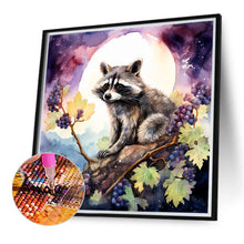 Load image into Gallery viewer, Purple Grapes And Tanuki 40*40CM(Canvas) Full Round Drill Diamond Painting
