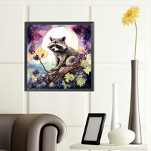 Load image into Gallery viewer, Purple Grapes And Tanuki 40*40CM(Canvas) Full Round Drill Diamond Painting
