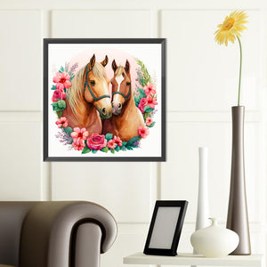Horse 40*40CM(Canvas) Full Round Drill Diamond Painting