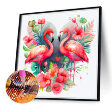 Load image into Gallery viewer, Flamingo 40*40CM(Canvas) Full Round Drill Diamond Painting
