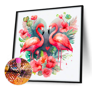 Flamingo 40*40CM(Canvas) Full Round Drill Diamond Painting