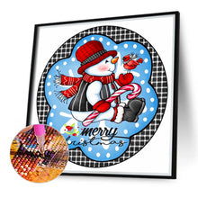 Load image into Gallery viewer, Christmas Snowman 40*40CM(Canvas) Full Round Drill Diamond Painting
