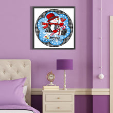 Load image into Gallery viewer, Christmas Snowman 40*40CM(Canvas) Full Round Drill Diamond Painting
