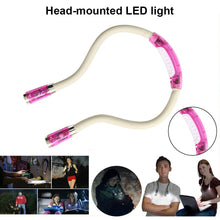 Load image into Gallery viewer, Diamond Painting LED Headlamp Beam Head Lamp Neck Reading Light (Pink)
