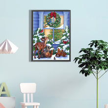 Load image into Gallery viewer, Forest Animals And Christmas 45*60CM(Canvas) Full Round Drill Diamond Painting
